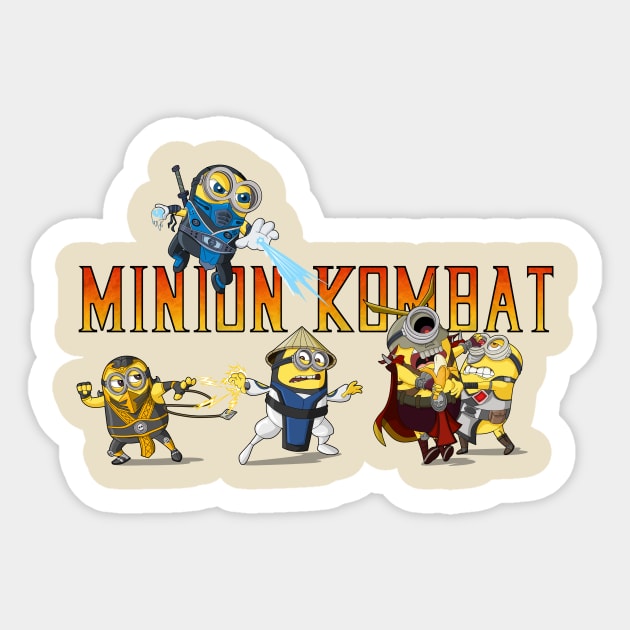 Minion Kombat Sticker by masciajames